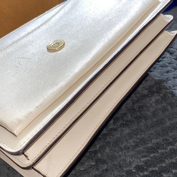 Coach Striped Crossbody Bag with Gold Chain - Picture 13 of 16